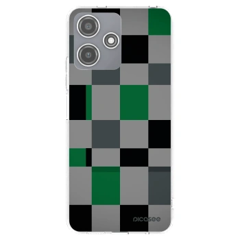 Picasee silikonski prozorni ovitek za Xiaomi Redmi 12 5G - Block Grid