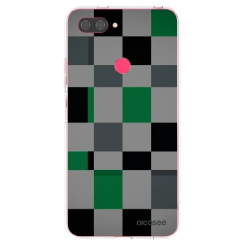 Picasee silikonski prozorni ovitek za Xiaomi Mi 8 Lite - Block Grid