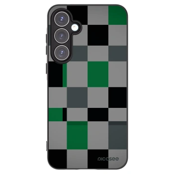 Picasee silikonski črni ovitek za Samsung Galaxy A55 5G A556B - Block Grid