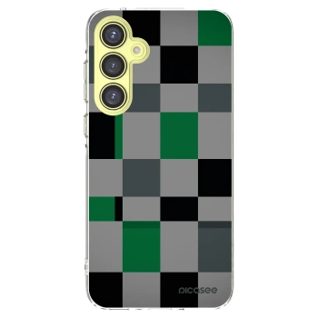 Picasee silikonski prozorni ovitek za Samsung Galaxy A35 5G A356B - Block Grid