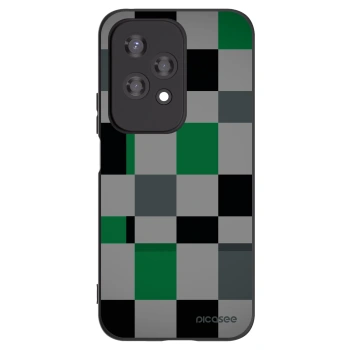Picasee silikonski črni ovitek za Honor 200 Lite - Block Grid
