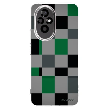 Picasee silikonski prozorni ovitek za Honor 200 Pro 5G - Block Grid