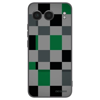 Picasee silikonski črni ovitek za OnePlus Nord 4 - Block Grid