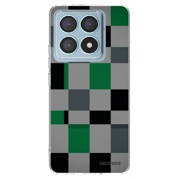 Picasee silikonski prozorni ovitek za Xiaomi 14T Pro - Block Grid