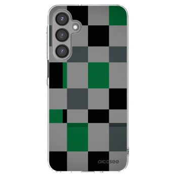 Picasee silikonski prozorni ovitek za Samsung Galaxy A16 5G - Block Grid