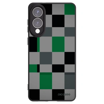 Picasee silikonski črni ovitek za Samsung Galaxy S25 Edge 5G - Block Grid