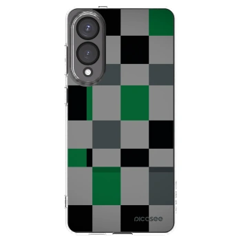 Picasee silikonski prozorni ovitek za Samsung Galaxy S25 Edge 5G - Block Grid