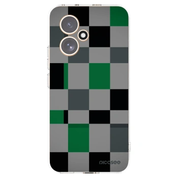 Picasee silikonski prozorni ovitek za Honor 400 5G - Block Grid