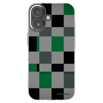 Picasee silikonski prozorni ovitek za Apple iPhone 17 - Block Grid