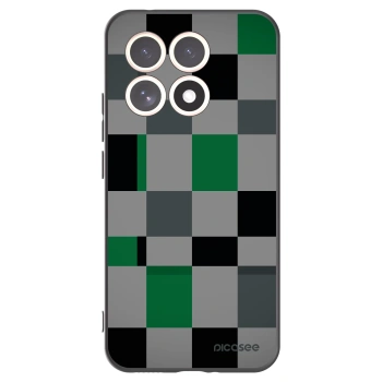 Picasee silikonski črni ovitek za Xiaomi 15T - Block Grid