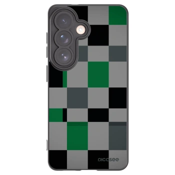 Picasee silikonski črni ovitek za Samsung Galaxy S26 - Block Grid