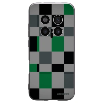 Picasee silikonski črni ovitek za Honor Magic8 Pro 5G - Block Grid