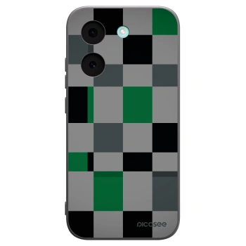 Picasee silikonski črni ovitek za Xiaomi Poco X8 Pro - Block Grid