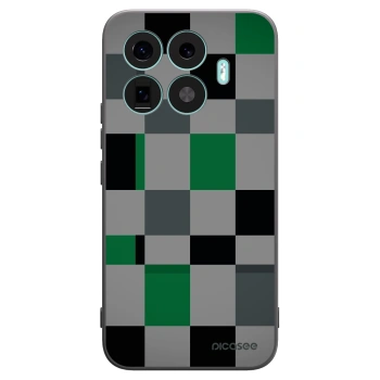 Picasee silikonski črni ovitek za Xiaomi 17T Pro - Block Grid