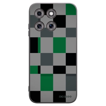 Picasee silikonski črni ovitek za Motorola Moto G77 - Block Grid