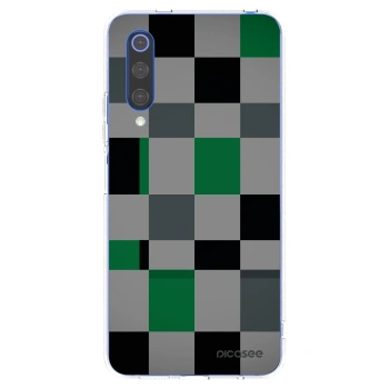 Picasee silikonski prozorni ovitek za Xiaomi Mi 9 SE - Block Grid