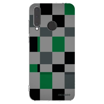 Picasee silikonski prozorni ovitek za Honor 20 Lite - Block Grid