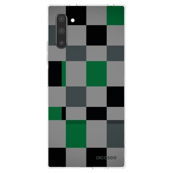 Picasee silikonski prozorni ovitek za Samsung Galaxy Note 10 N970F - Block Grid