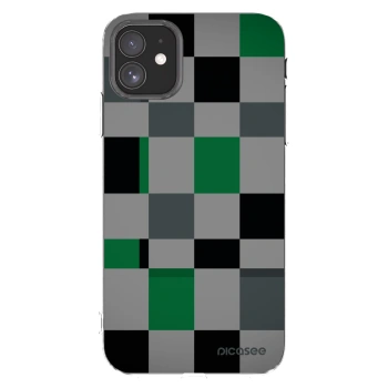 Picasee silikonski prozorni ovitek za Apple iPhone 11 - Block Grid