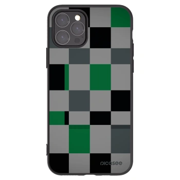 Picasee silikonski črni ovitek za Apple iPhone 11 Pro - Block Grid