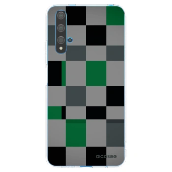 Picasee silikonski prozorni ovitek za Huawei Nova 5T - Block Grid