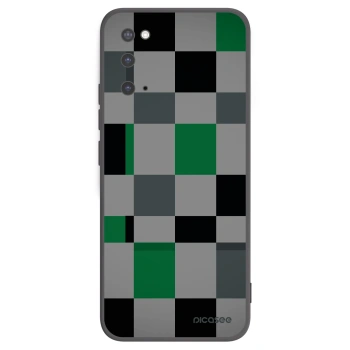 Picasee silikonski črni ovitek za Samsung Galaxy S20 G980F - Block Grid