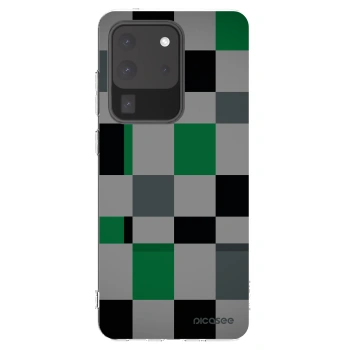 Picasee silikonski prozorni ovitek za Samsung Galaxy S20 Ultra 5G G988F - Block Grid