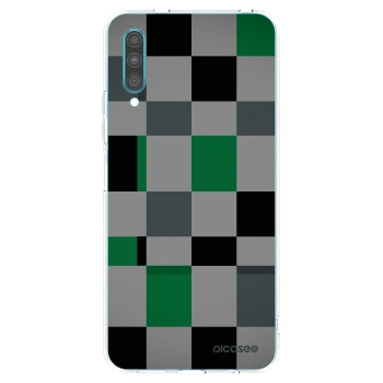 Picasee silikonski prozorni ovitek za Samsung Galaxy A30s A307F - Block Grid