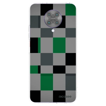 Picasee silikonski prozorni ovitek za Xiaomi Poco F2 Pro - Block Grid