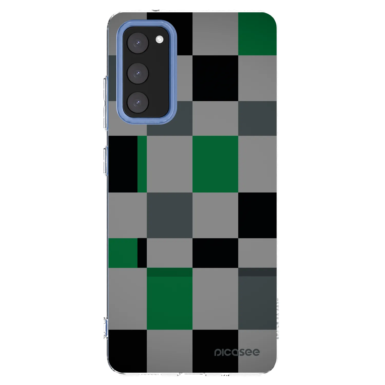 Picasee silikonski prozorni ovitek za Samsung Galaxy S20 FE - Block Grid