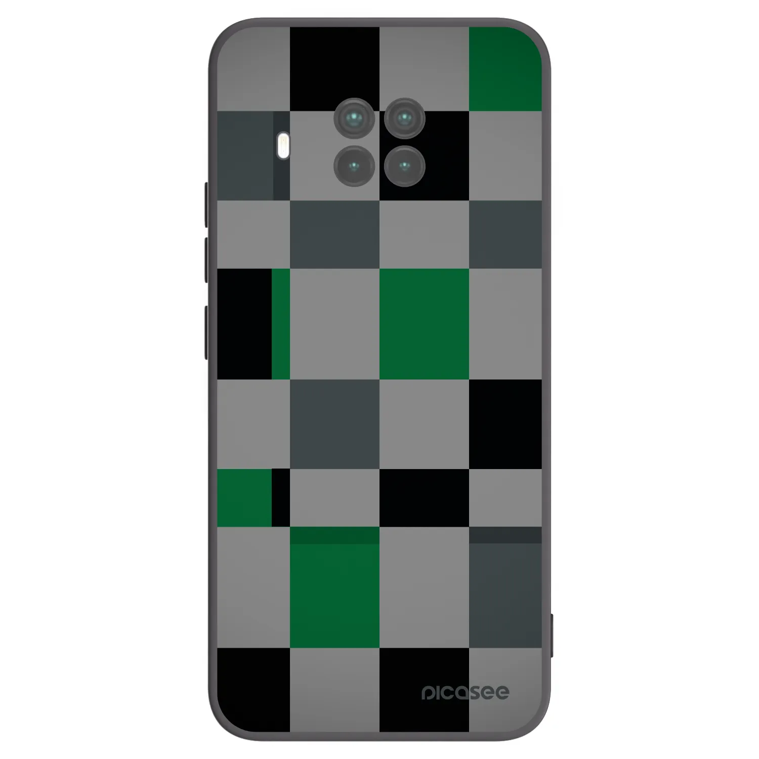 Picasee silikonski črni ovitek za Xiaomi Mi 10T Lite - Block Grid