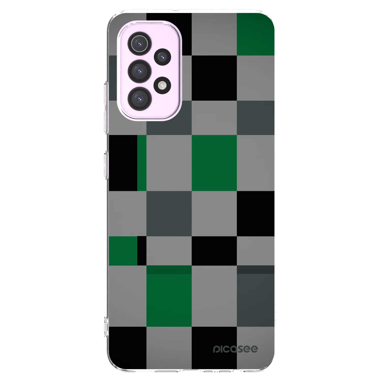 Picasee silikonski prozorni ovitek za Samsung Galaxy A32 5G A326B - Block Grid