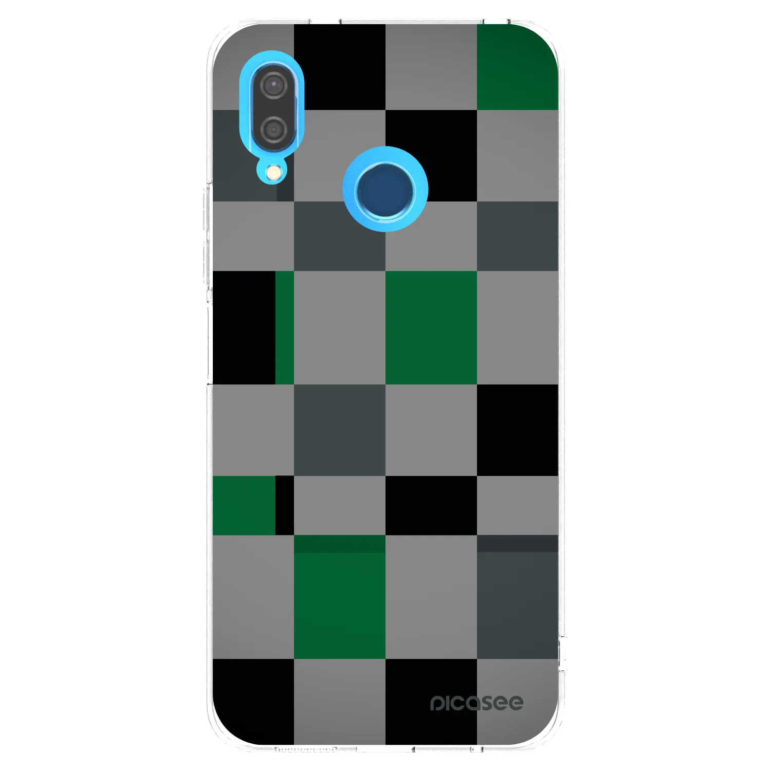 Picasee silikonski prozorni ovitek za Huawei P20 Lite - Block Grid