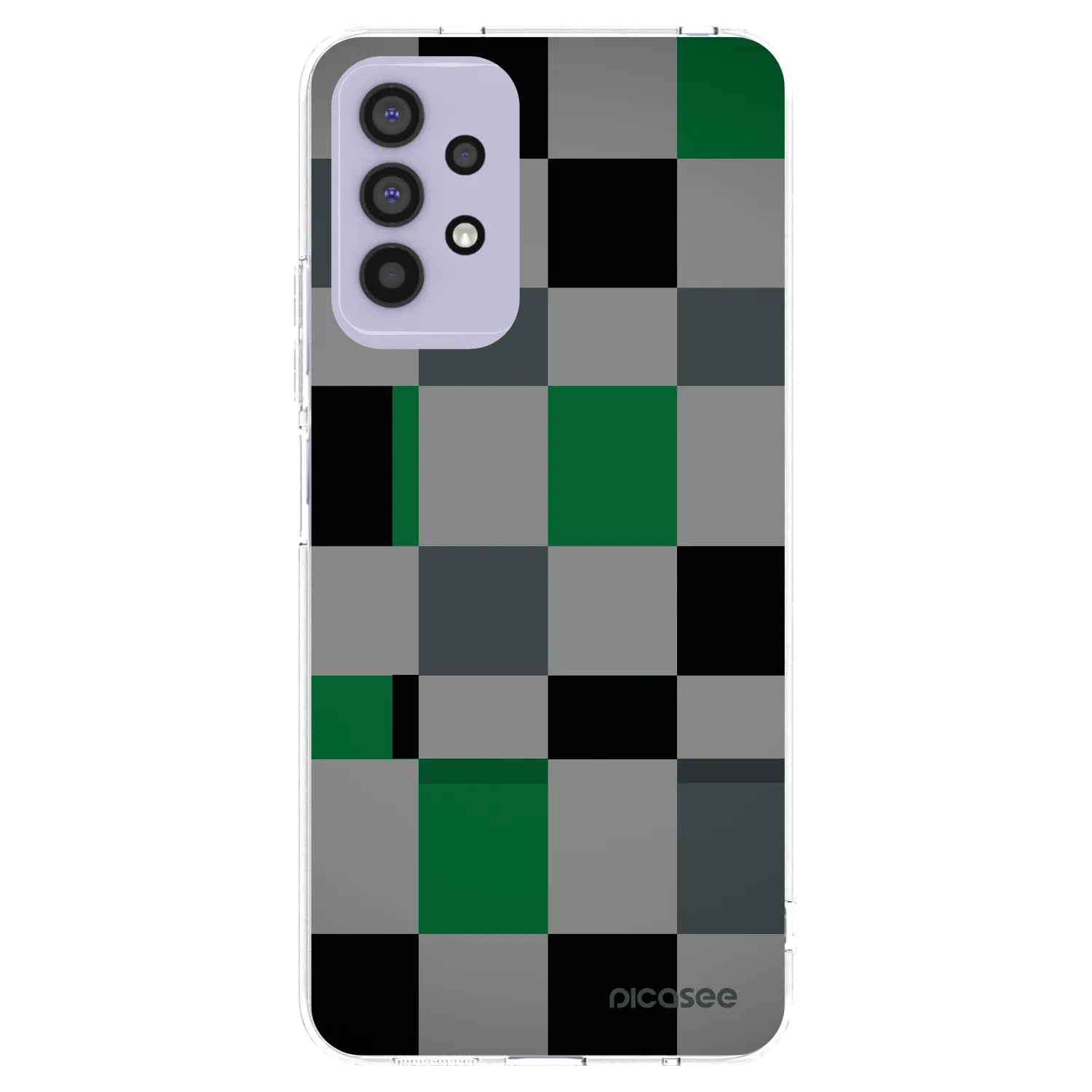 Picasee silikonski prozorni ovitek za Samsung Galaxy A32 4G SM-A325F - Block Grid