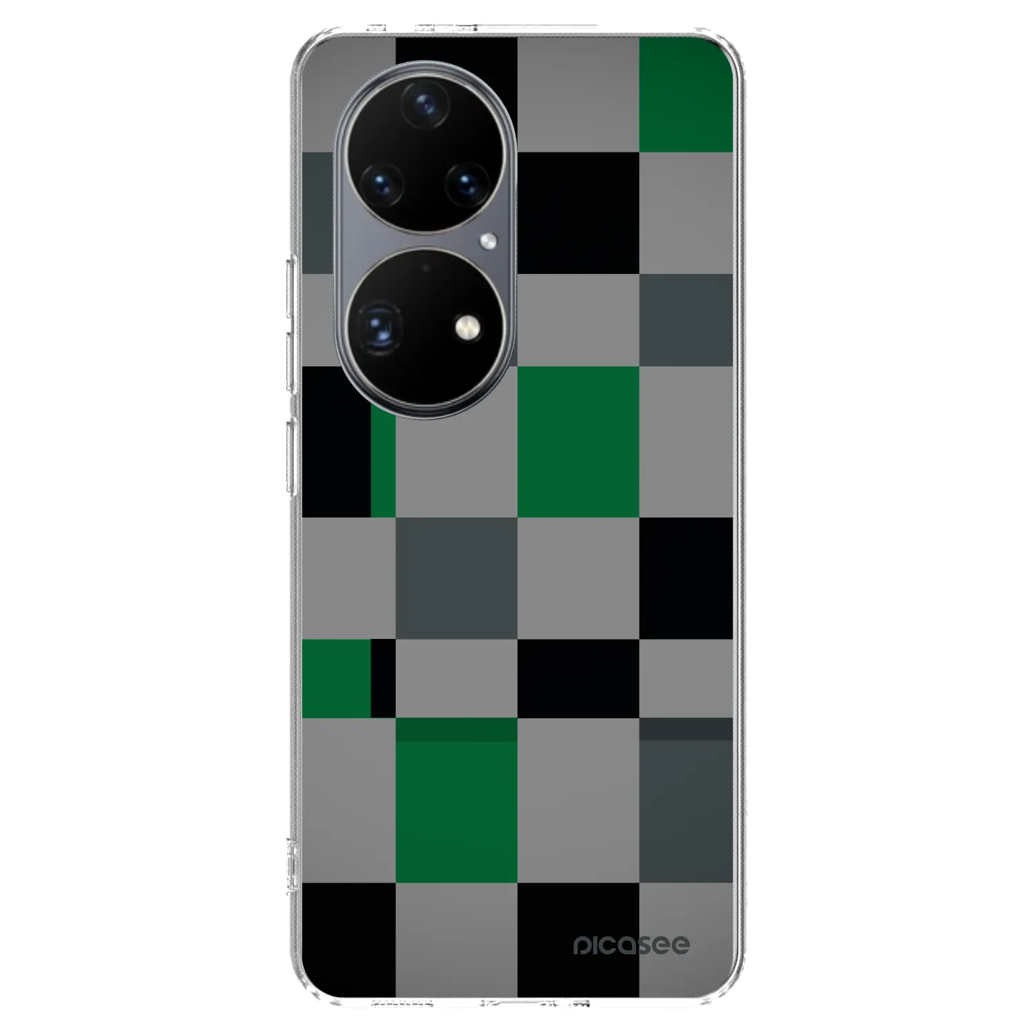 Picasee silikonski prozorni ovitek za Huawei P50 - Block Grid