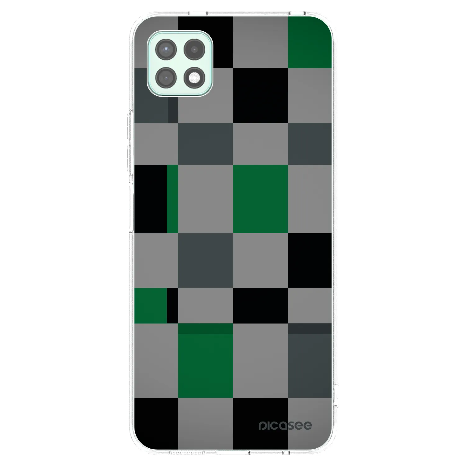 Picasee silikonski prozorni ovitek za Samsung Galaxy A22 A226B 5G - Block Grid