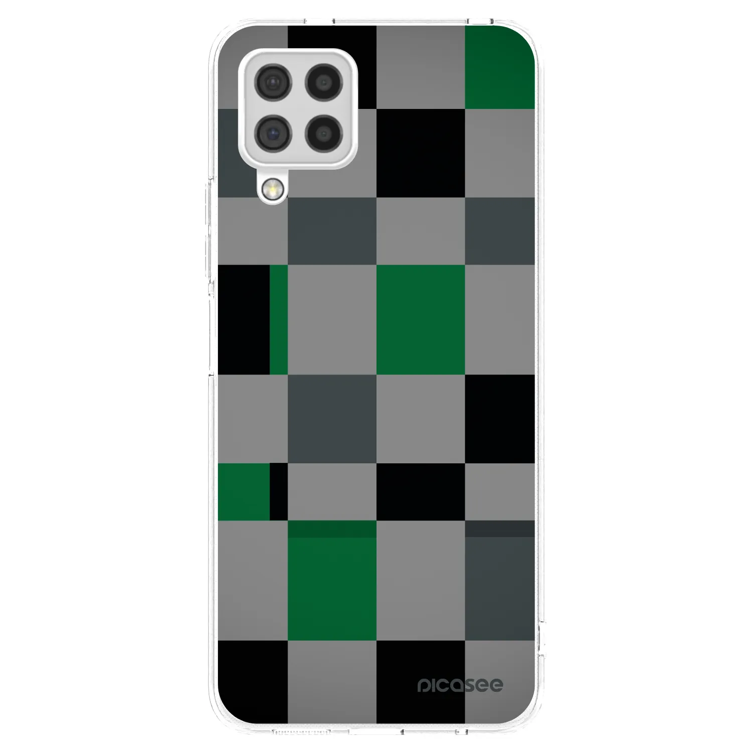 Picasee silikonski prozorni ovitek za Samsung Galaxy A22 A225F 4G - Block Grid