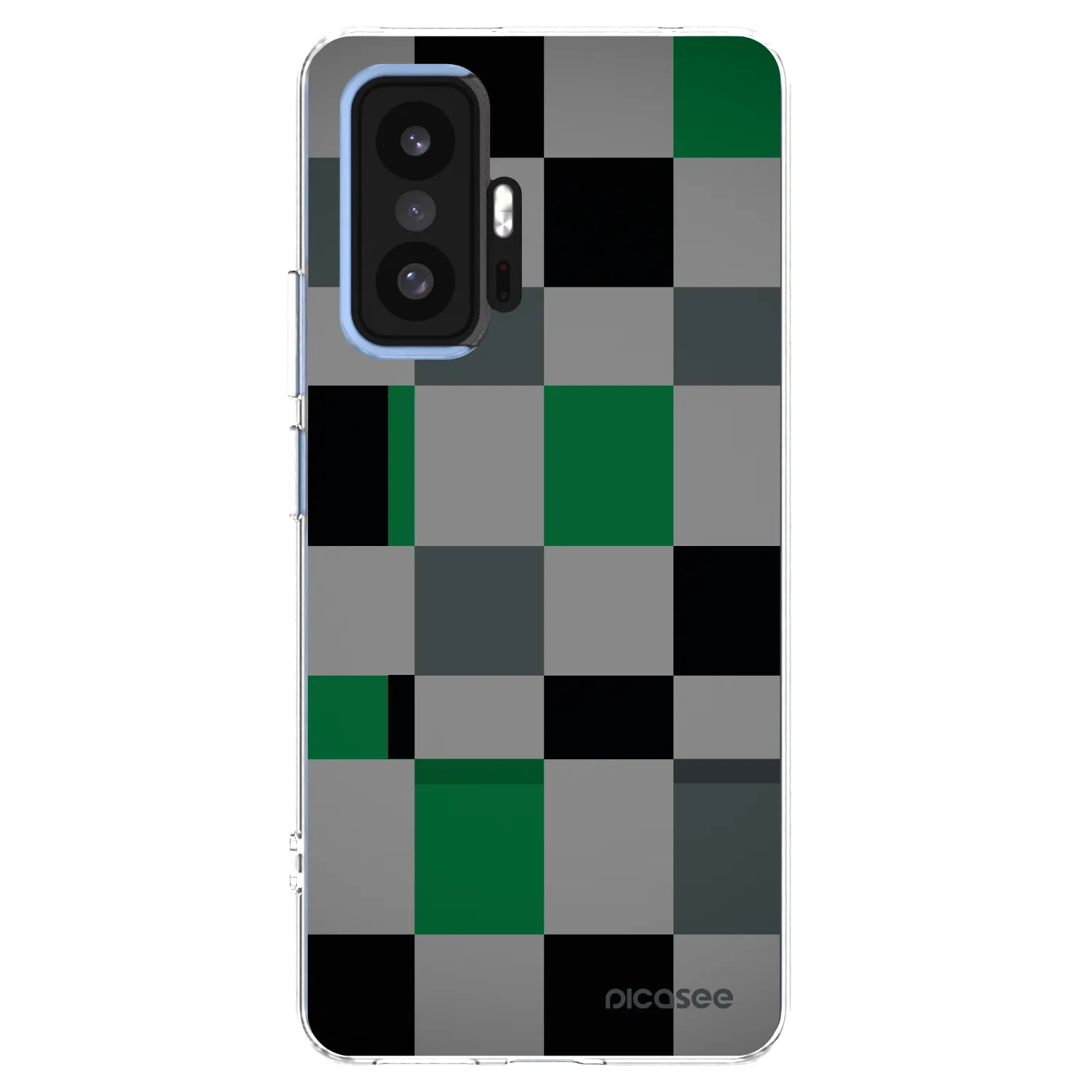 Picasee silikonski prozorni ovitek za Xiaomi 11T - Block Grid