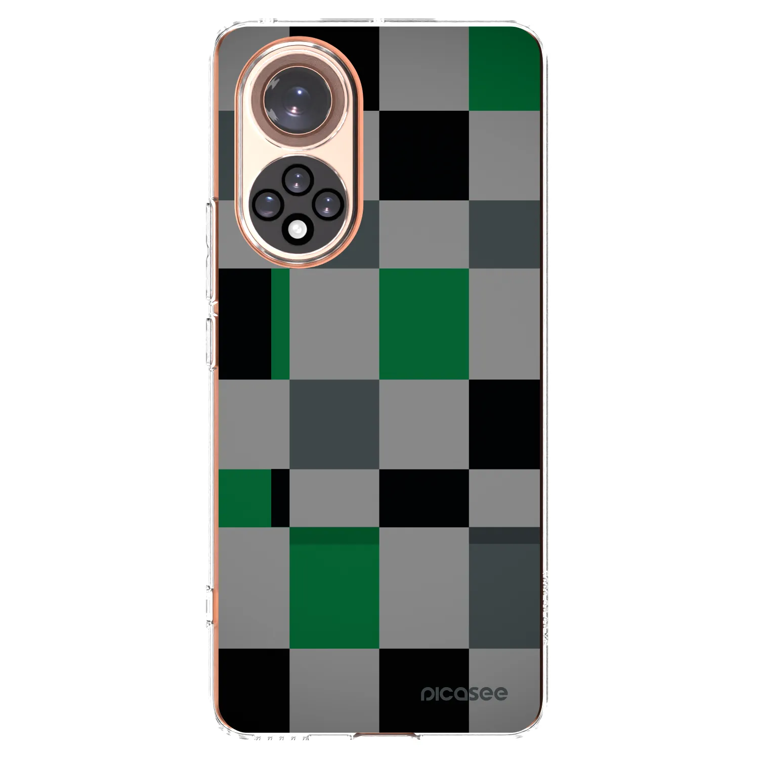 Picasee silikonski prozorni ovitek za Huawei Nova 9 - Block Grid