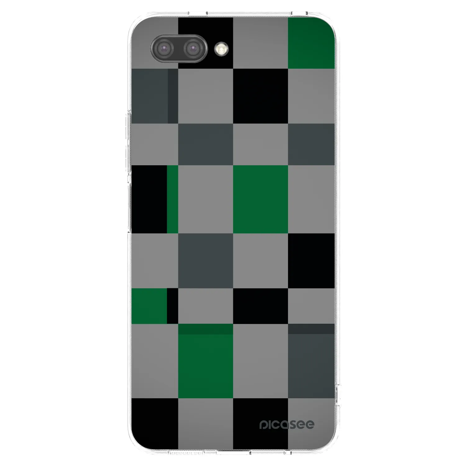 Picasee silikonski prozorni ovitek za Honor 10 - Block Grid