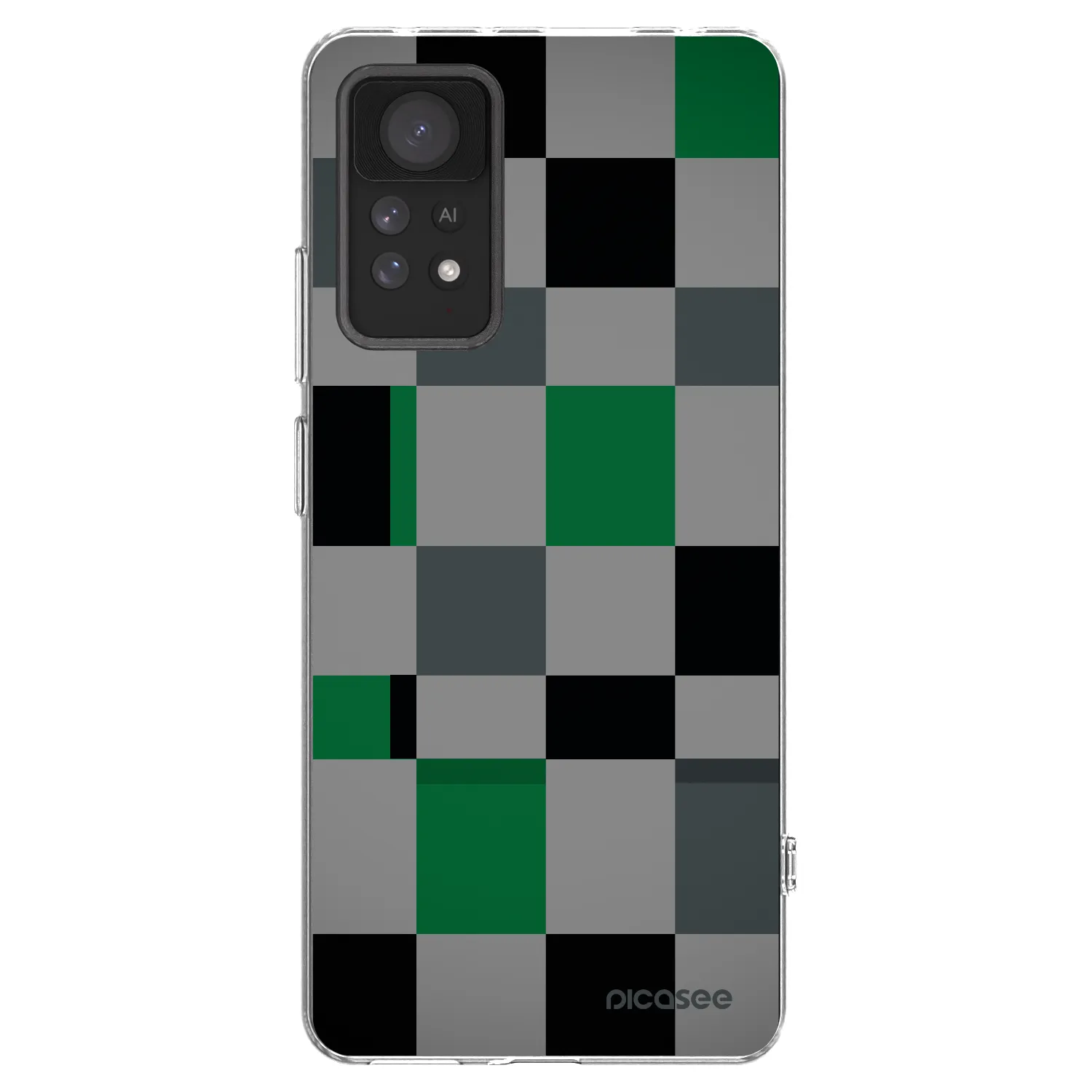 Picasee silikonski prozorni ovitek za Xiaomi Redmi Note 11 Pro 5G - Block Grid