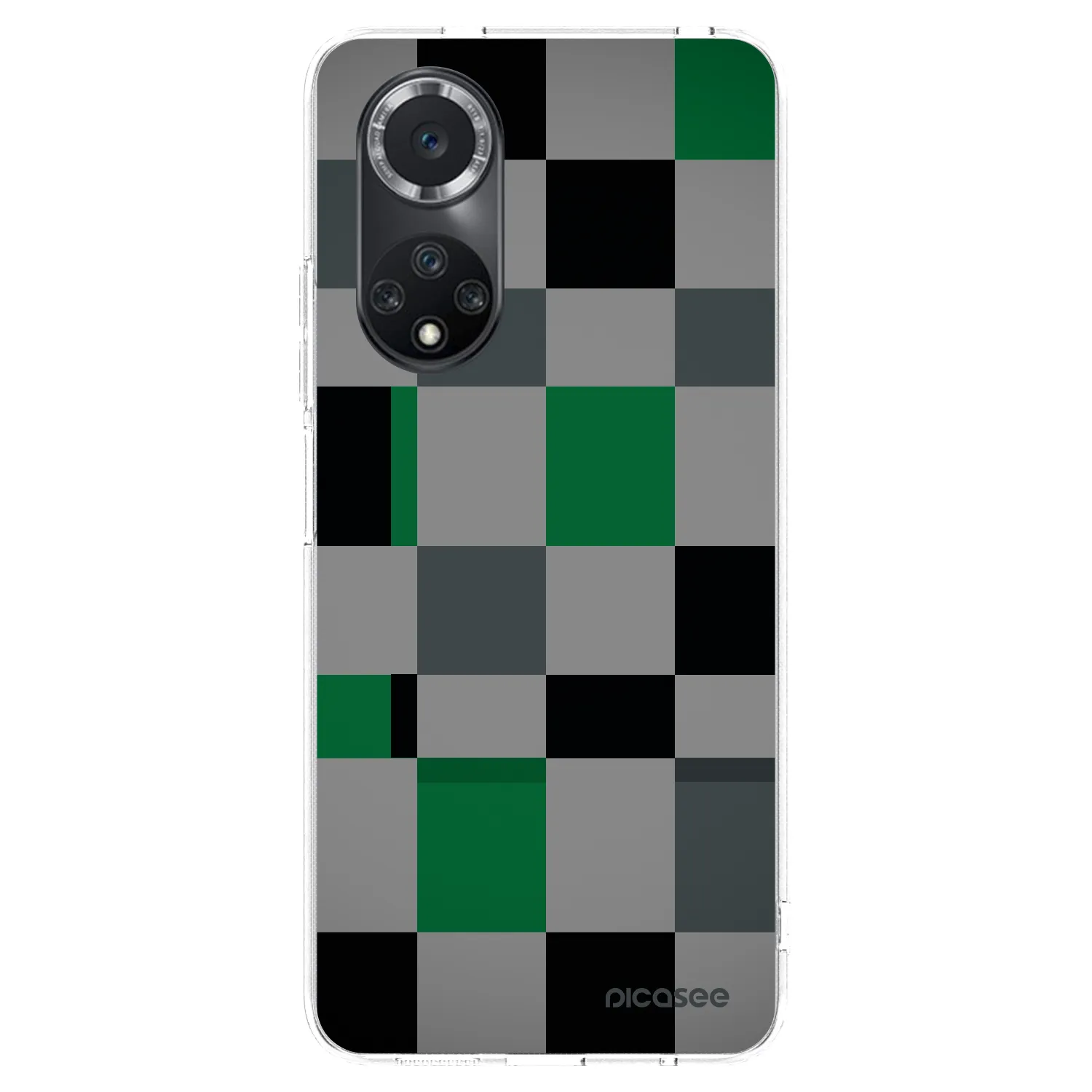 Picasee silikonski prozorni ovitek za Huawei Nova 9 SE - Block Grid