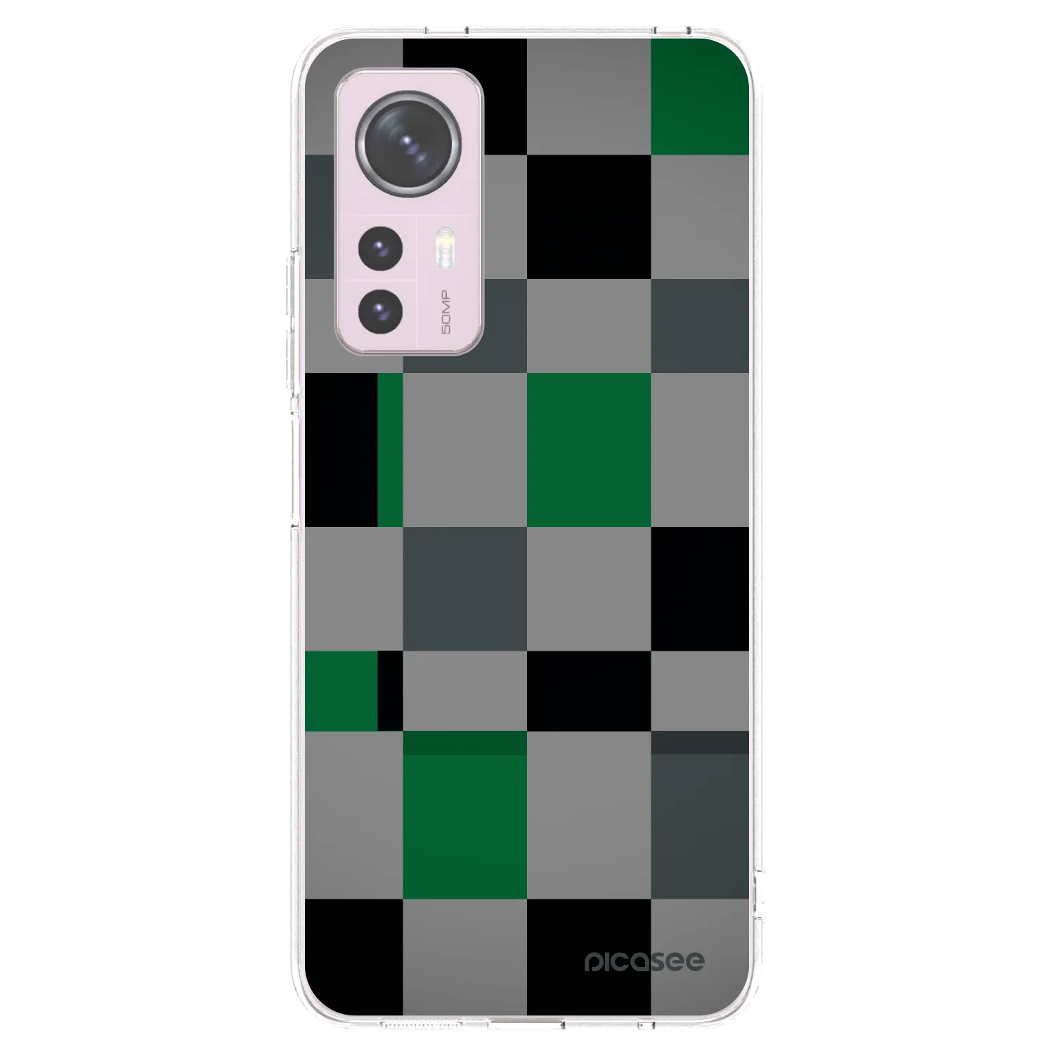 Picasee silikonski prozorni ovitek za Xiaomi 12 - Block Grid