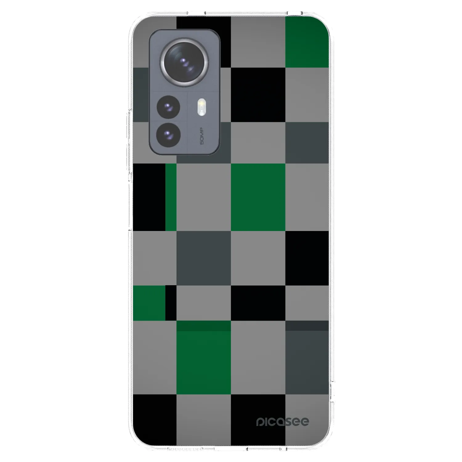 Picasee silikonski prozorni ovitek za Xiaomi 12 Pro - Block Grid