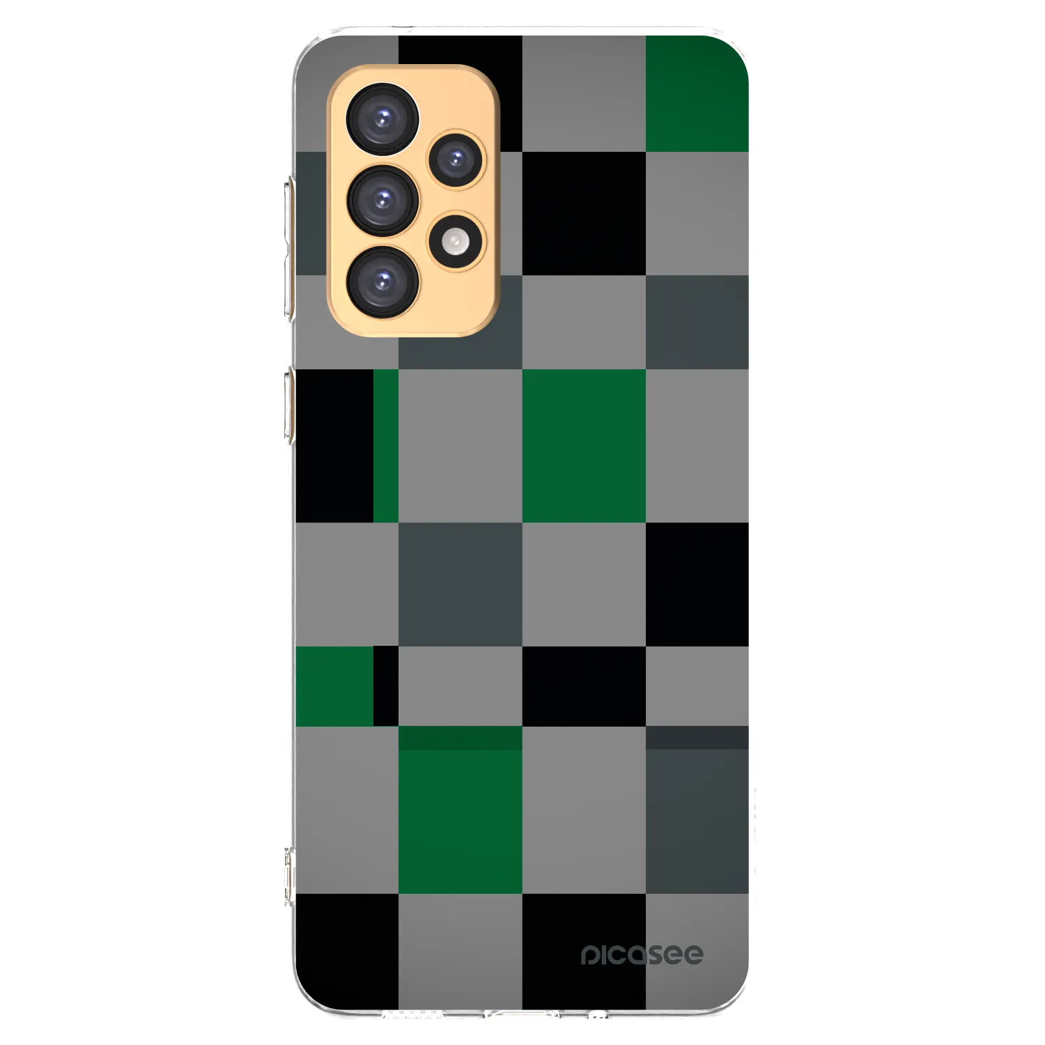 Picasee silikonski prozorni ovitek za Samsung Galaxy A33 5G A336 - Block Grid