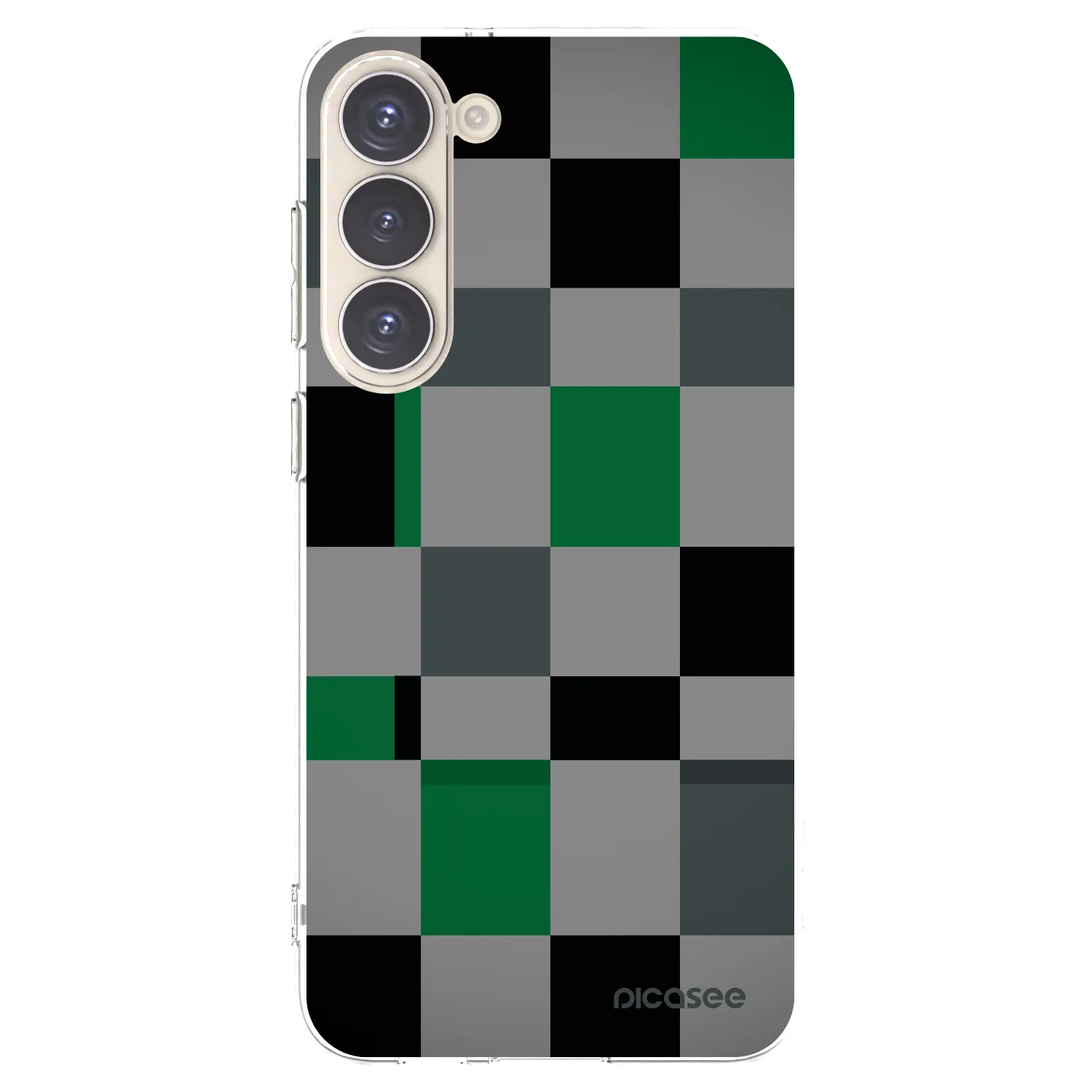 Picasee silikonski prozorni ovitek za Samsung Galaxy S23+ 5G - Block Grid