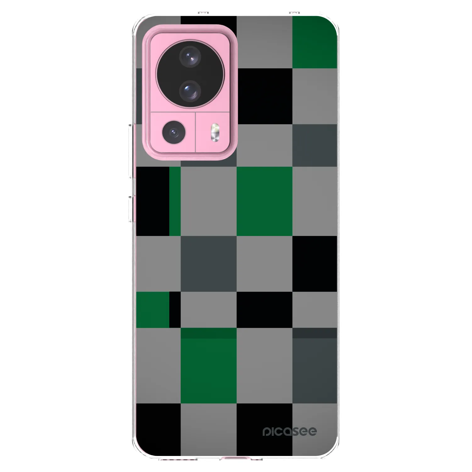 Picasee silikonski prozorni ovitek za Xiaomi 13 Lite - Block Grid