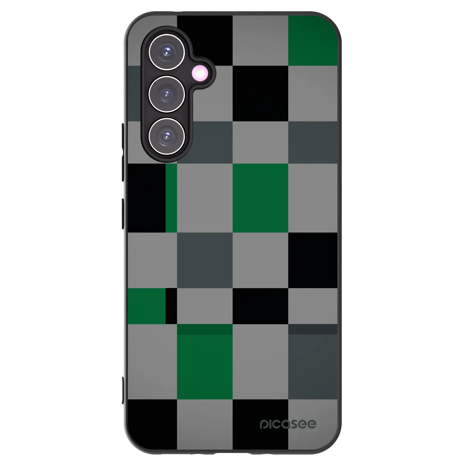 Picasee silikonski črni ovitek za Samsung Galaxy A54 5G A546B - Block Grid