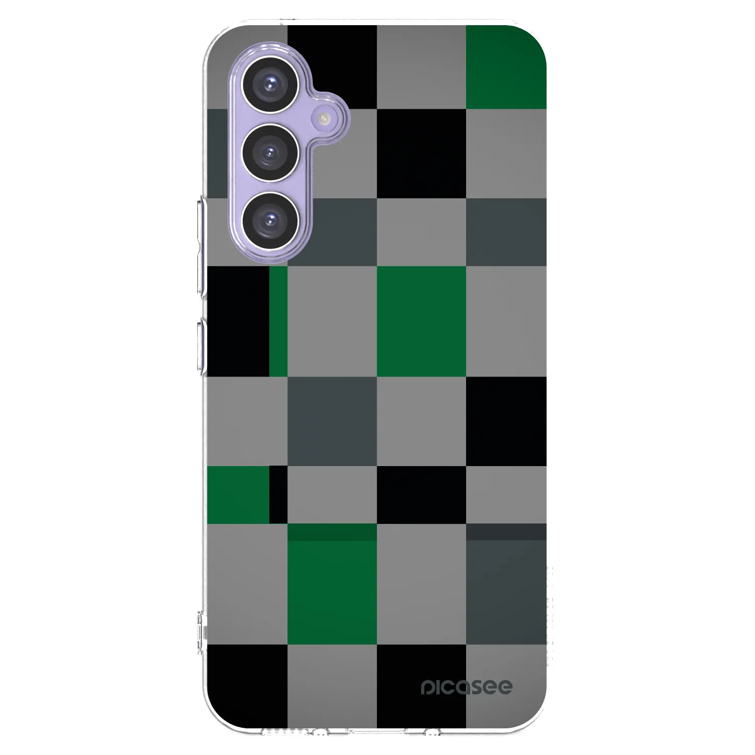 Picasee silikonski prozorni ovitek za Samsung Galaxy A54 5G A546B - Block Grid