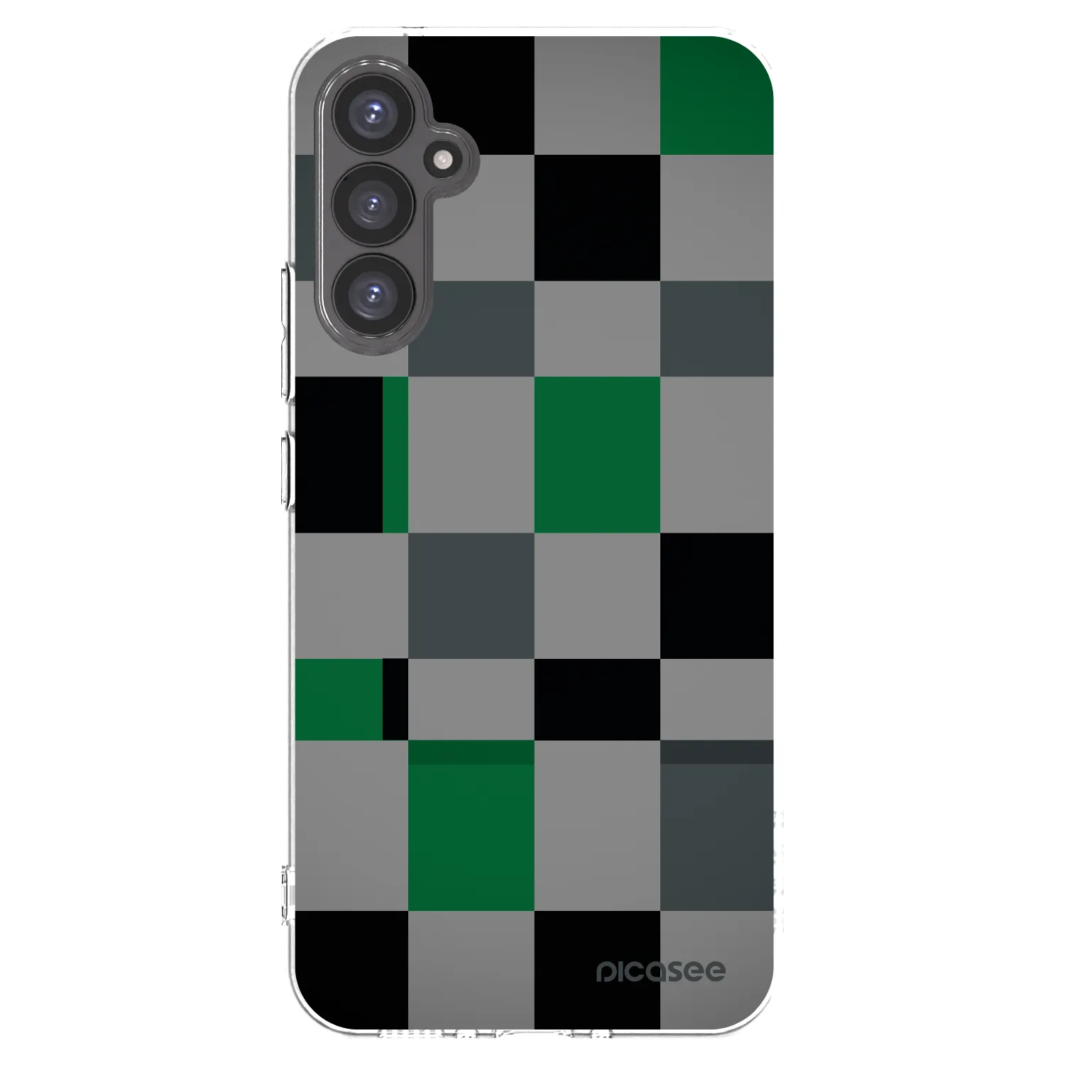 Picasee silikonski prozorni ovitek za Samsung Galaxy A34 5G A346B - Block Grid